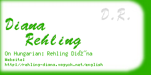 diana rehling business card